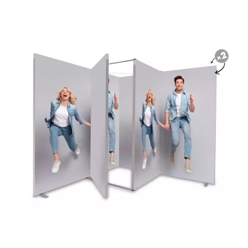 Stand cadre alu personnalisable en 3mx3m/acheter/stand professionnel/rapidoprinting