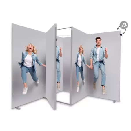 Stand cadre alu personnalisable en 3mx3m/acheter/stand professionnel/rapidoprinting