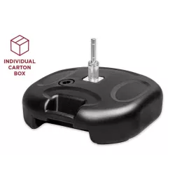 Umbrella foot with integrated rotator