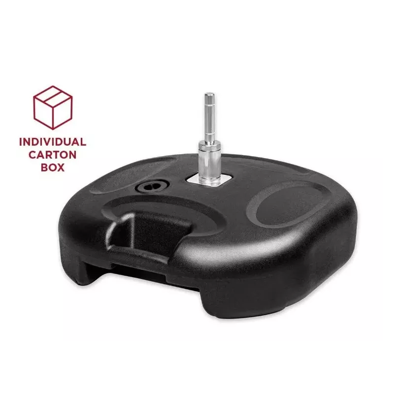 Umbrella foot with integrated rotator