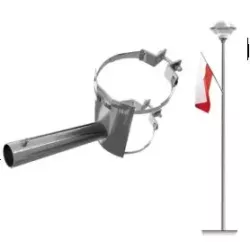 Porte drapeau pour poteau d'éclairage/acheter/Rapidoprinting