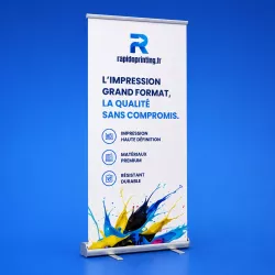 Stand imprimé pour salon roll-up 85x200cm pas cher