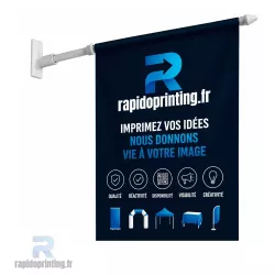 Flag showcase Adhesive fixation or printed screw / flag showcase / buy / rapidoprinting