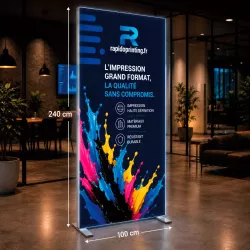 ledbox 100 x 240 cm - duplex printing