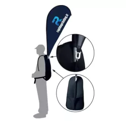 Personalized advertising flag backpack | Rapidoprinting