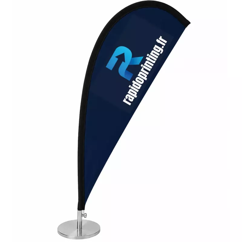 Drapeau Beach flag de table avec impression logo/beach flag spécifique/oriflamme/acheter/rapidoprinting