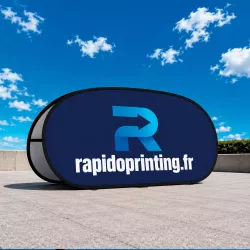 Printed outdoor stand Sandwich for golf and sporting event. The advertising medium par excellence for golf and events