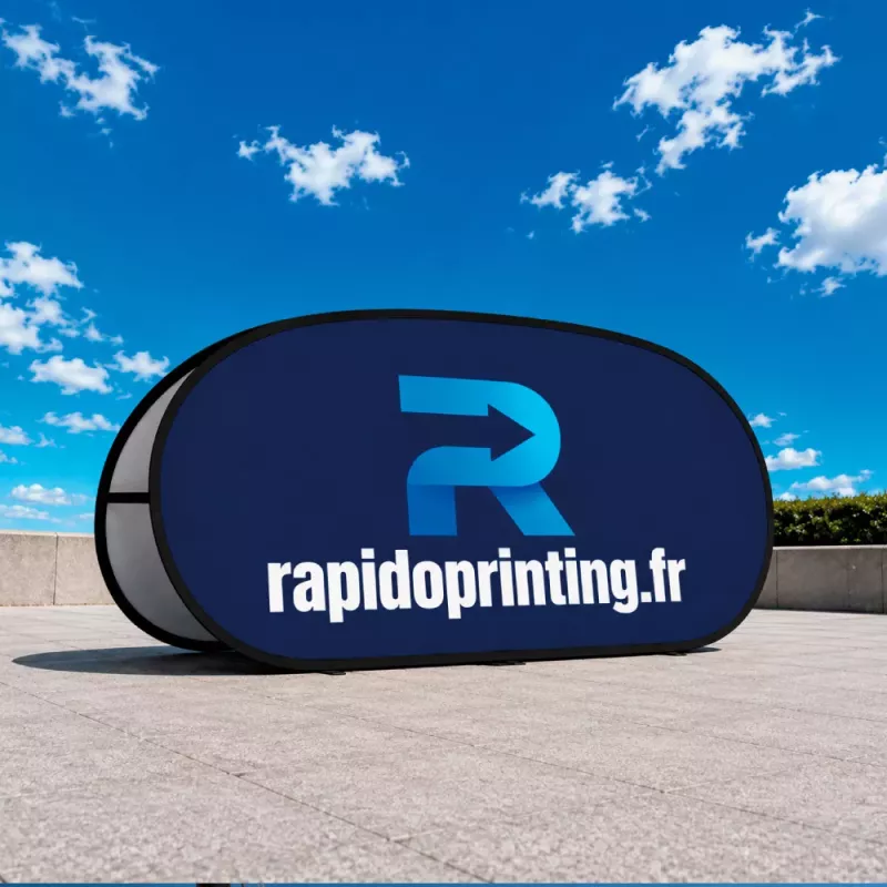 Printed outdoor stand Sandwich for golf and sporting event. The advertising medium par excellence for golf and events