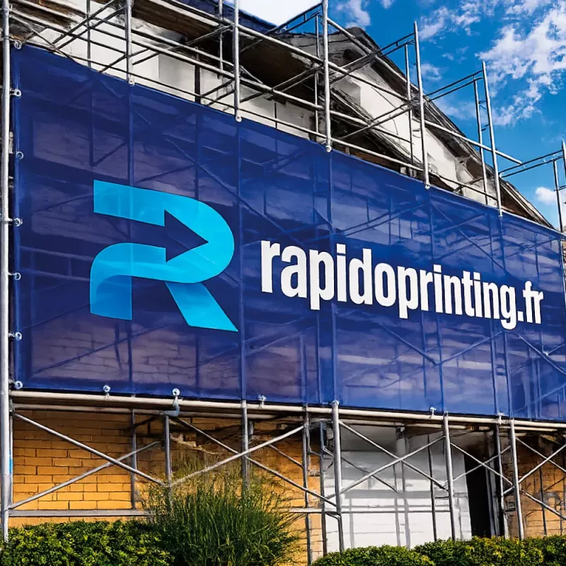 Printing Advertising Banner on Micro-perforated 330g wind resistant for scaffolding / microperforme tarpaulin / buy /