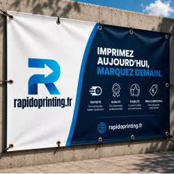PVC tarpaulin printing 500g with Fire classification / advertising tarpaulin / buy / rapidoprinting
