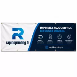 Impression banderole Recto/Verso sur Bâche PVC 650g/bâche publicitaire/acheter/rapidoprinting