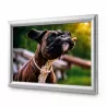 Gray Wall Display Door Snapframe System