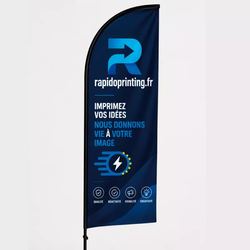 Reinsstation / beach flag / buy / Rapidoprinting