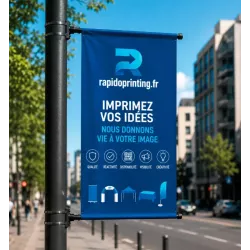 Kakemono-Halterung zur Befestigung von Lichtmasten