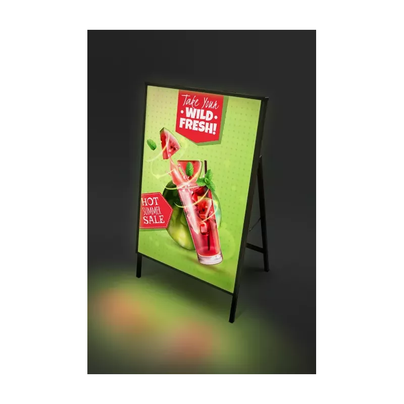 affiche réalisée en UV backlight