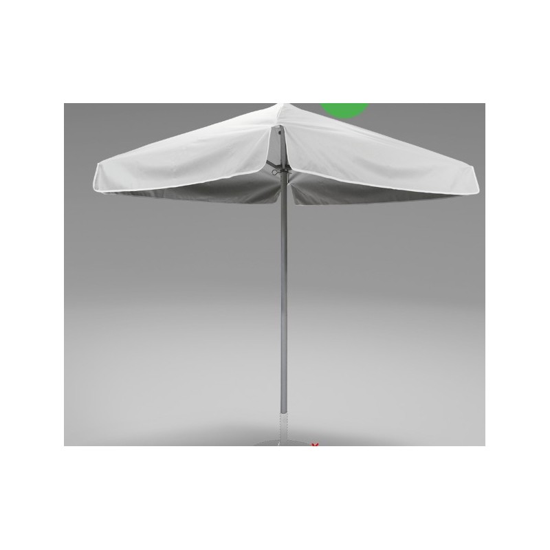 Parasol carré 2x2m publicitaire avec ou sans volant