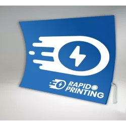 Recto / back curved stand horizontal printing on textile