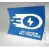 Recto / back curved stand horizontal printing on textile