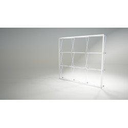 Pop-up stand m fabric impression with accordion structure