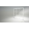 Pop-up stand m fabric impression with accordion structure
