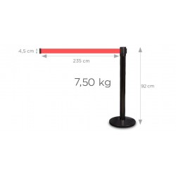 Barrier Rückzieher Schlange schwarz