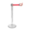 Post Barrier Reel Chrome Queue With Red Strap