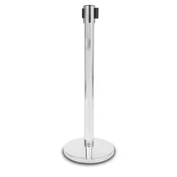 Post Barrier Reel Chrome Queue With Red Strap