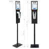 Distributor Hydro Alcoholic Hydro Stand With Door Display A4