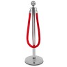 Chrome Post Rope Ball Barrier