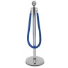 Chrome Post Rope Ball Barrier