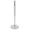 Chrome Post Rope Ball Barrier
