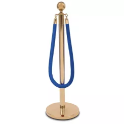 Golden pole barrier rope ball