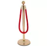 Golden pole barrier rope ball