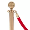Golden pole barrier rope ball