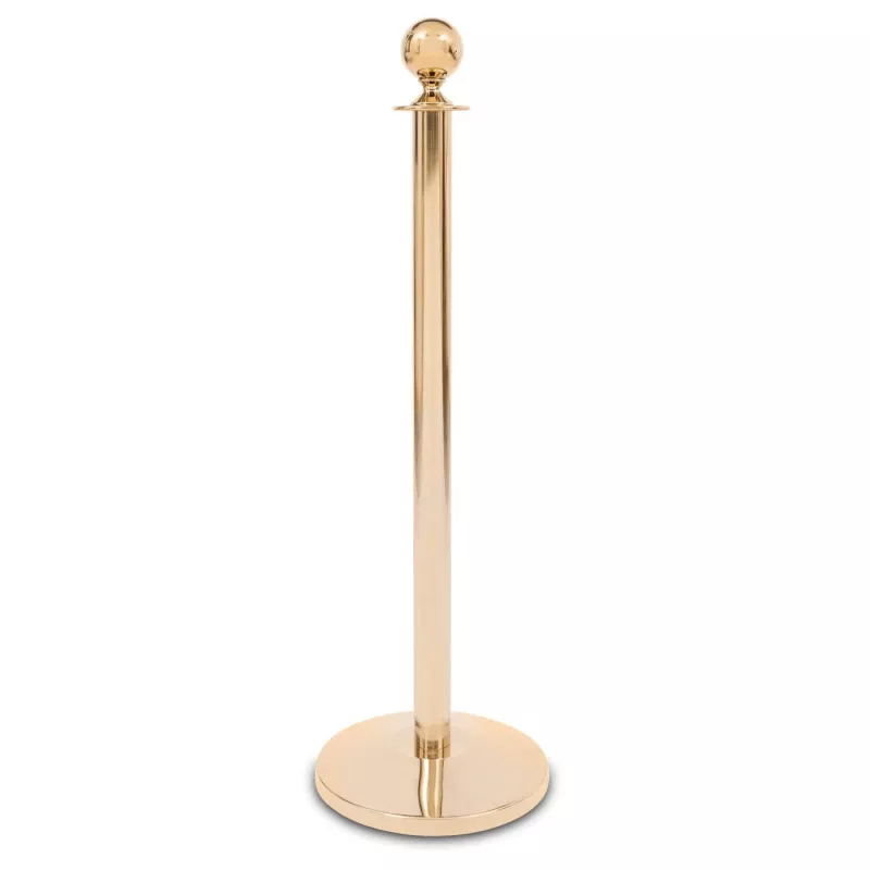 Golden pole barrier rope ball