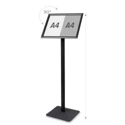 Door menu restaurant / visual on foot black format A3