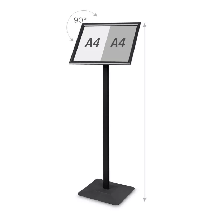 Door menu restaurant / visual on foot black format A3