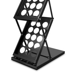 Black Foldable Brochures Door for Living Room and Show Room