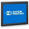 Schwarzes Wandplakathalter-Snapframe-System