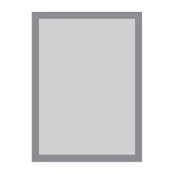 Silver magnetic adhesive poster door
