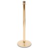 Golden pole barrier with luxury rope