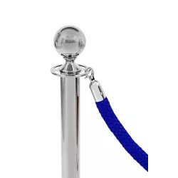 Twisted cord 160cm chrome buckle rope barrier