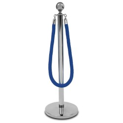 Schnur verdreht 160cm Chrom Schnalle Seil Barriere