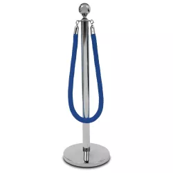Twisted cord 160cm chrome buckle rope barrier