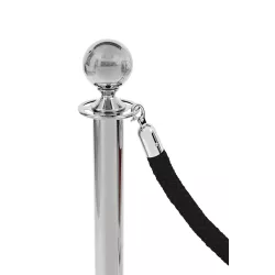 Twisted cord 160cm chrome buckle rope barrier