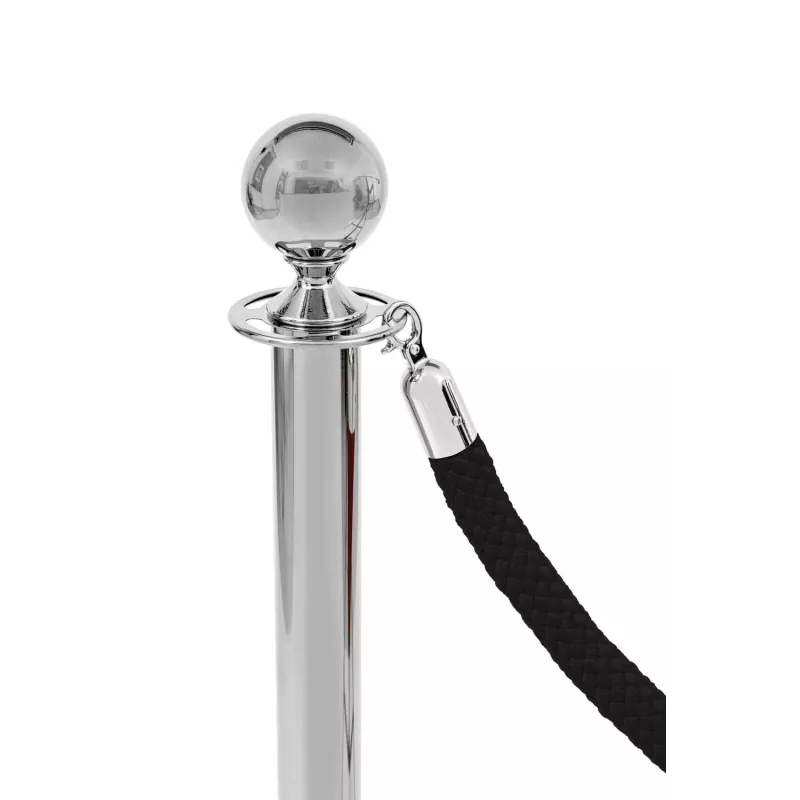 Twisted cord 160cm chrome buckle rope barrier
