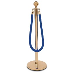 Cordon torsadé 160cm boucle doré