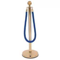 Twisted cord 160cm golden buckle