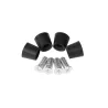 Platinum rubber feet Beach Flag (x 4)