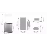 Foldable home counter without impression